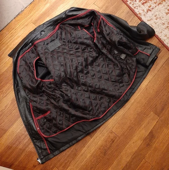 St. John's Bay leather coat